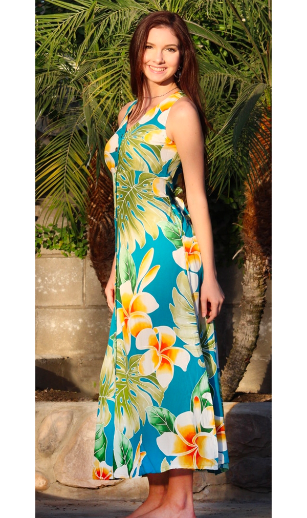 Tropical hawaiian dress 2025