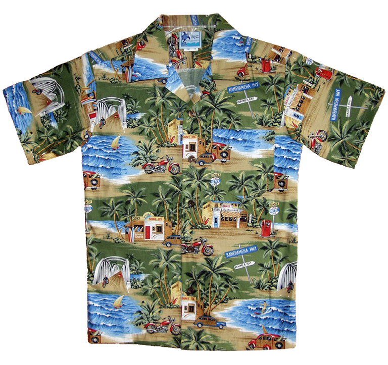 Woody Town Boys Tropical Hawaiian Aloha Shirt in Green – Paradise Clothing  Co