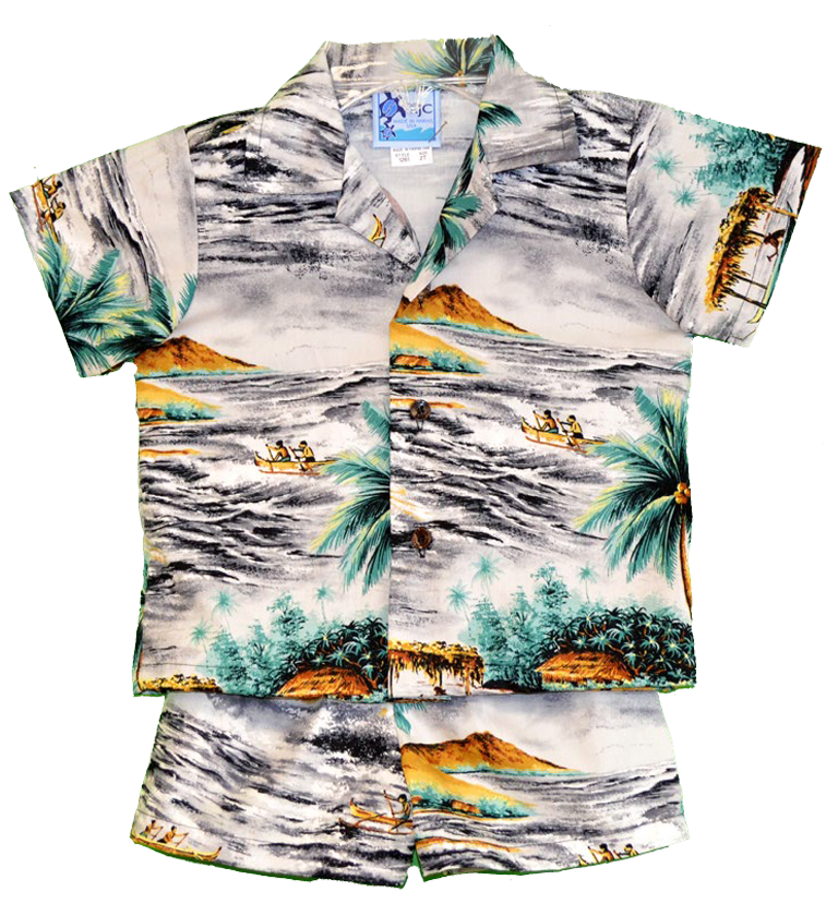 Boy’s 2 Piece Pineapples Cabana Set main image 1