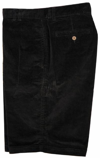 Go Barefoot Stretch Corduroy Shorts Black