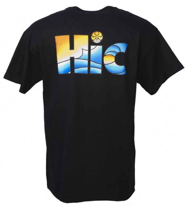 HIC Cotton T Shirt in Airbrush HIC in Black