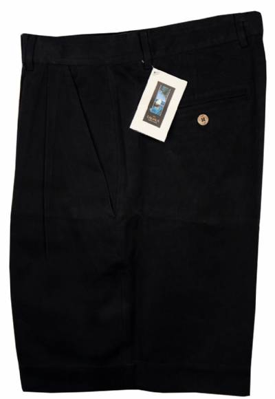 Kahala M630 Silk Tencel Shorts in Black